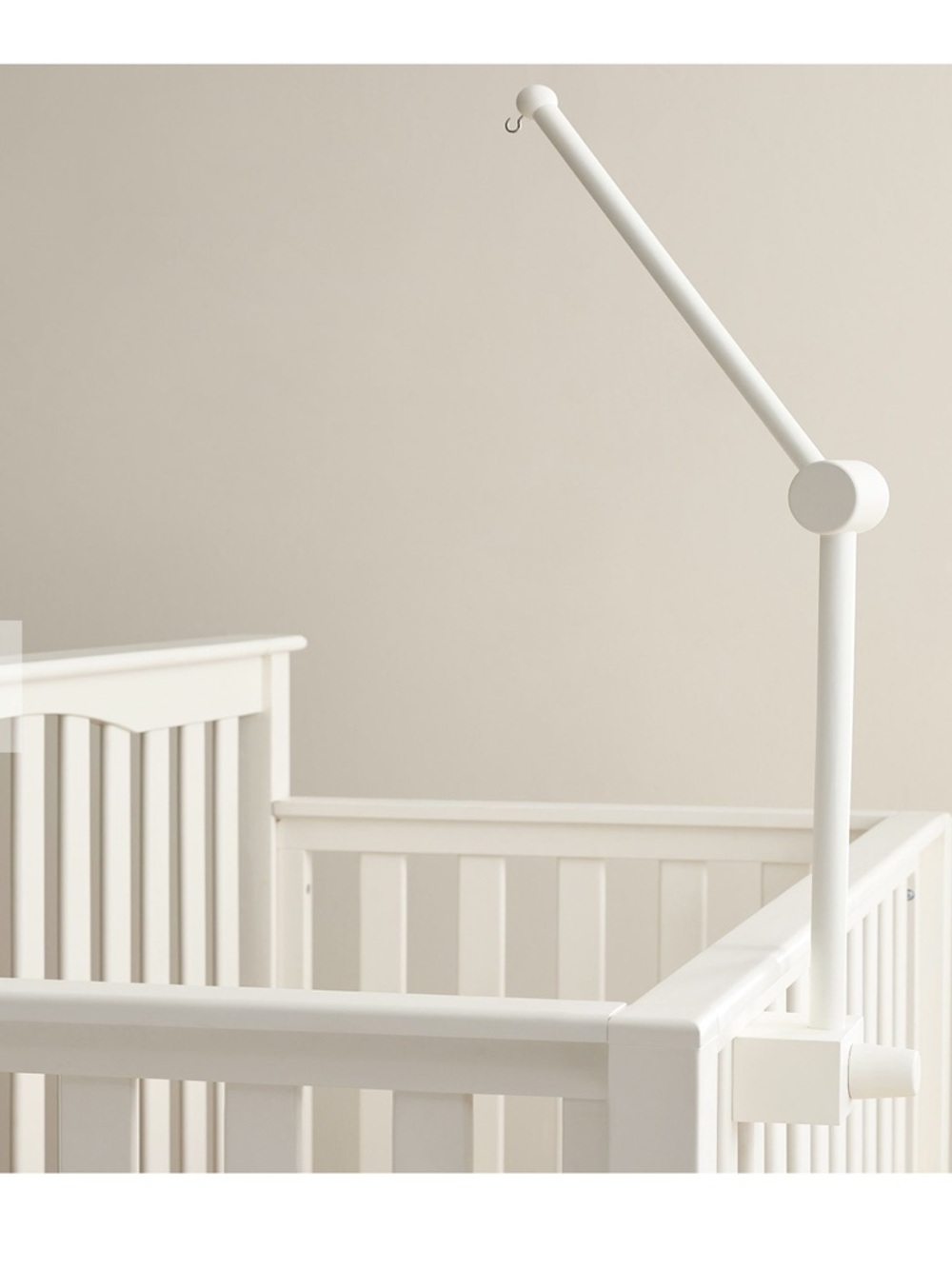 Pottery Barn Kids White Wooden Crib Mobile Arm NWT and NIB